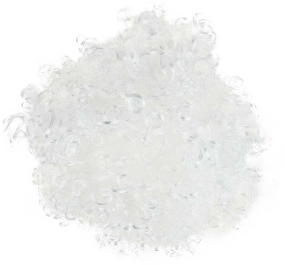 Baltas perukas afro