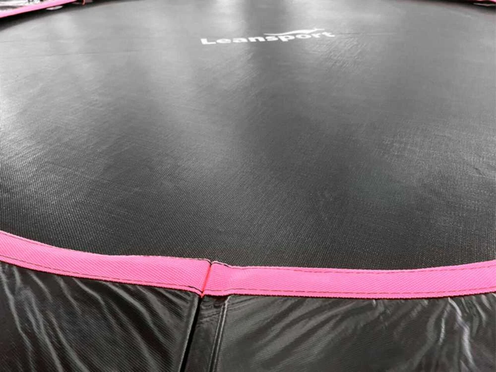 Batutas Lean Sport Max, 366 cm, juodas/rožinis, 12 pėdų