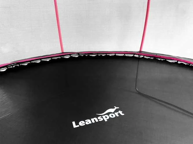 Batutas Lean Sport Max, 366 cm, juodas/rožinis, 12 pėdų