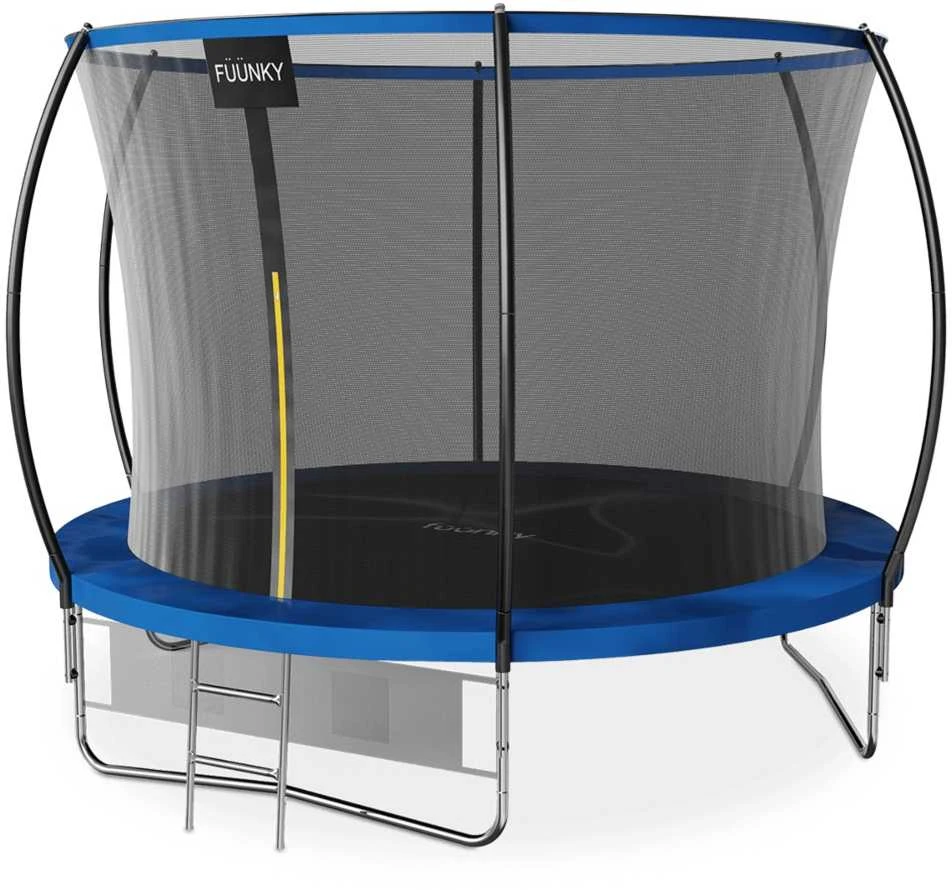 Batutas su tinklu ir kopėčiomis Fuunky PREMIUM 10FT, 305 cm, mėlynas