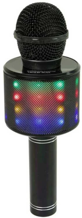 Belaidis karaoke mikrofonas su garsiakalbiais ir įrašymo funkcija WS-858, juodas