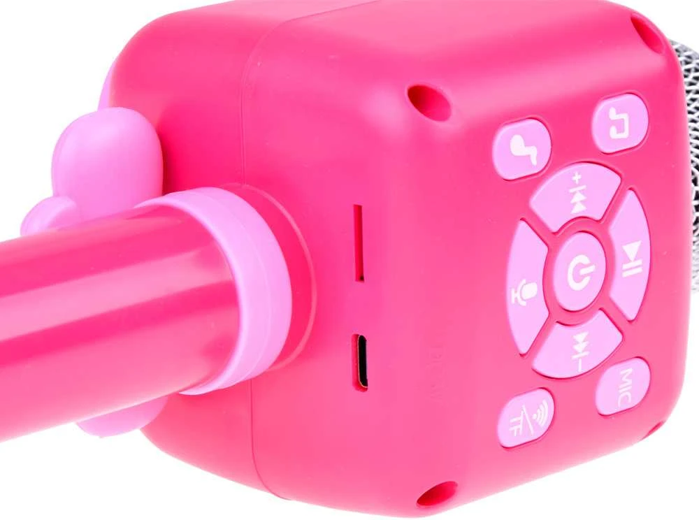 Belaidis mikrofonas vaikams su Bluetooth, rožinis