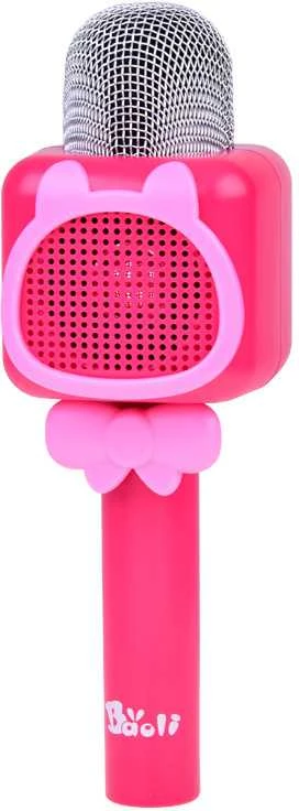 Belaidis mikrofonas vaikams su Bluetooth, rožinis