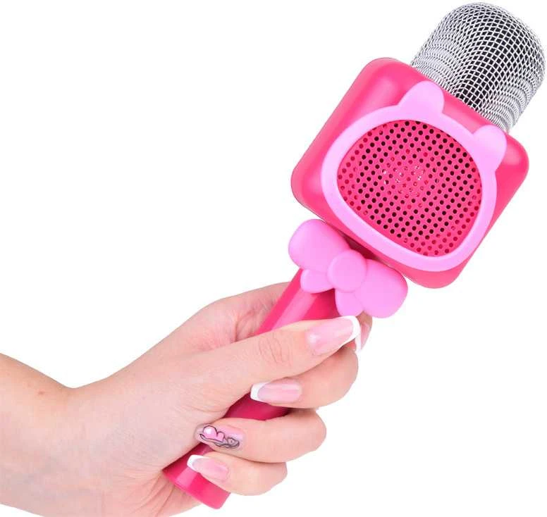 Belaidis mikrofonas vaikams su Bluetooth, rožinis