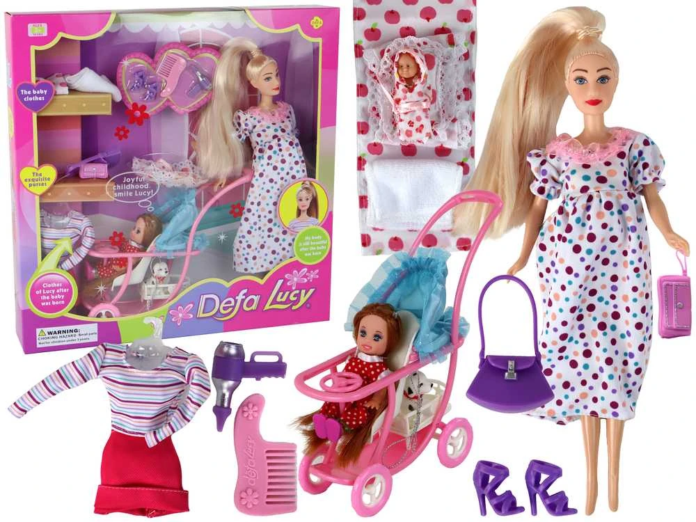 Besilaukianti lėlė Lucy su priedais