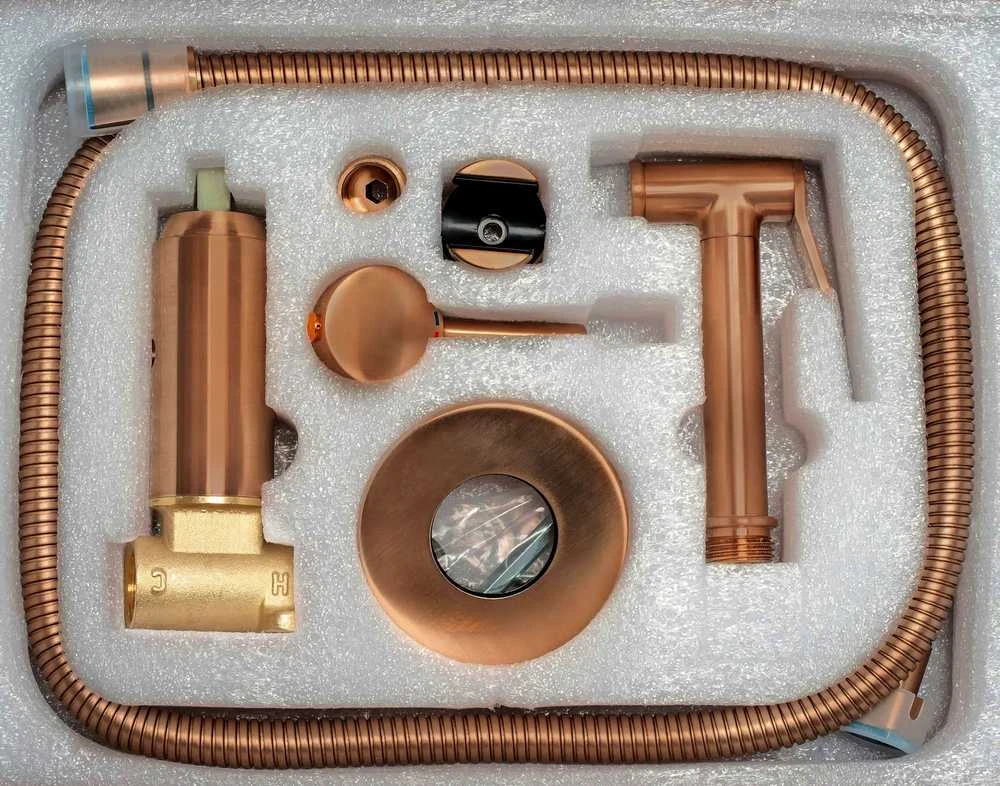 Bidė dušelis REA Lungo Loop, Brushed Copper