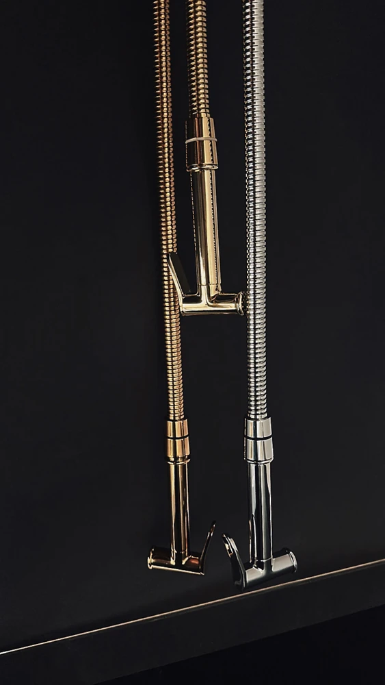 Bidė dušelis REA Lungo Loop Diamond, Gold