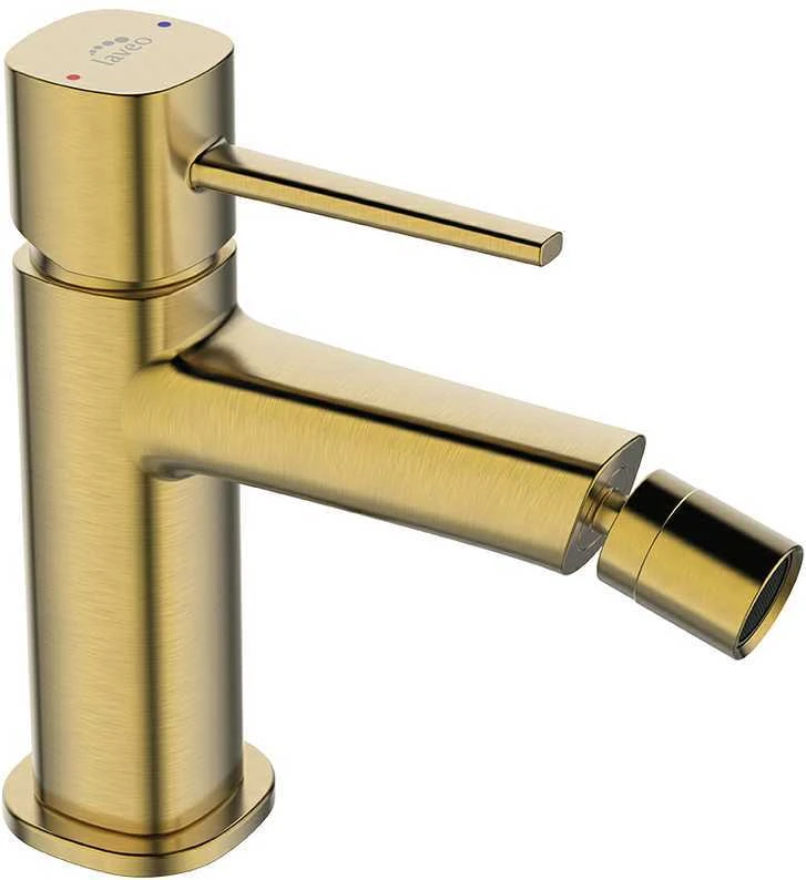 Bidė maišytuvas Laveo Pola su klik-klak, Brushed Gold
