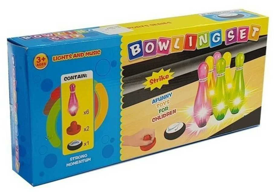 Boulingo rinkinys su šviesom, 6 vnt.