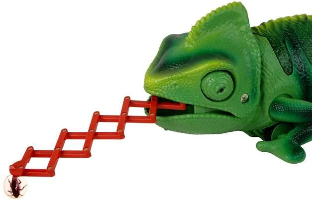 Chameleonas su nuotolinio valdymo pultu, žalias