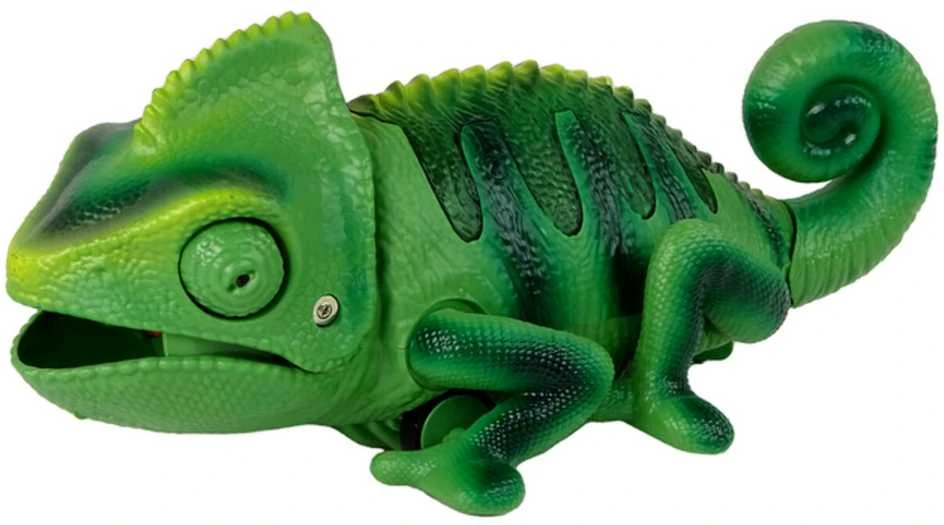 Chameleonas su nuotolinio valdymo pultu, žalias