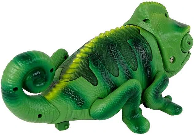 Chameleonas su nuotolinio valdymo pultu, žalias