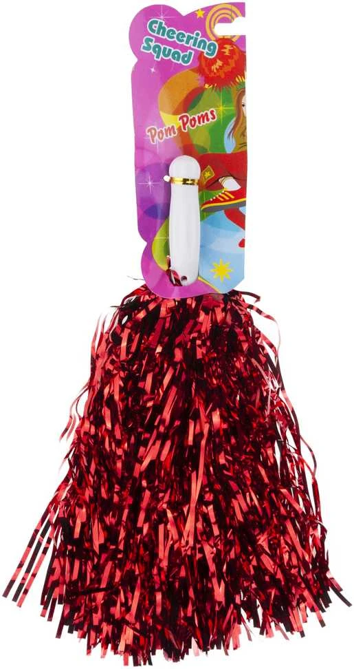 Cheerleading šokėjų blizgūs pomponai, 2 vnt.