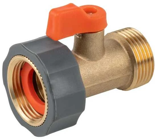 Čiaupo jungtis su 3/4 vid.sr., vožtuvu ir jungtim su 3/4 išor.sr. Bradas BRASS SOFT, žalvaris