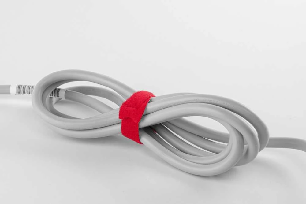 Daugiafunkciniai Velcro tvirtinimo dirželiai Bradas TR, 12 x 200 mm, 10 vnt, red