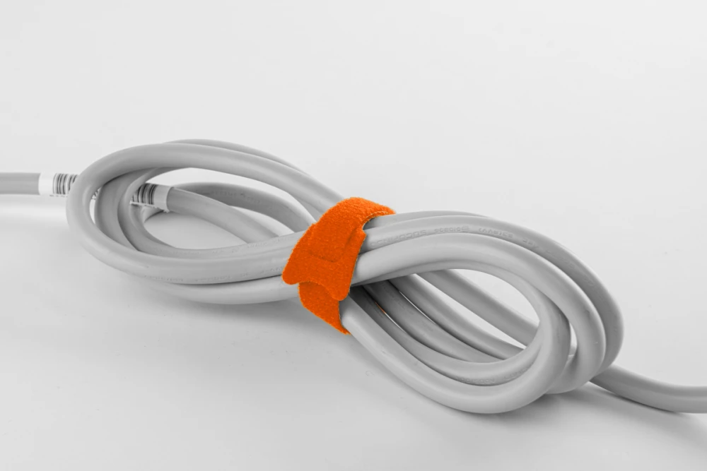 Daugiafunkciniai Velcro tvirtinimo dirželiai Bradas TC, 10 x 100 mm, 10 vnt, oranžinis