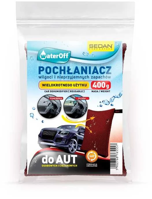 Sedan Natura Daugkartinis drėgmės sugėriklis automobiliui waterOff