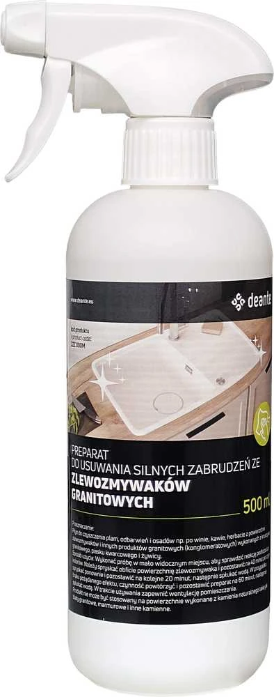 Deante intensyvių nešvarumų valymo priemonė granitinėms plautuvėms, 500 ml