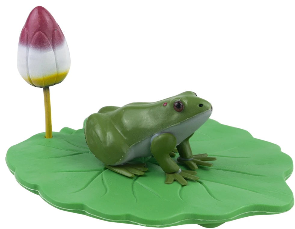 Dekoratyvinė figūrėlė varlė ant lapo