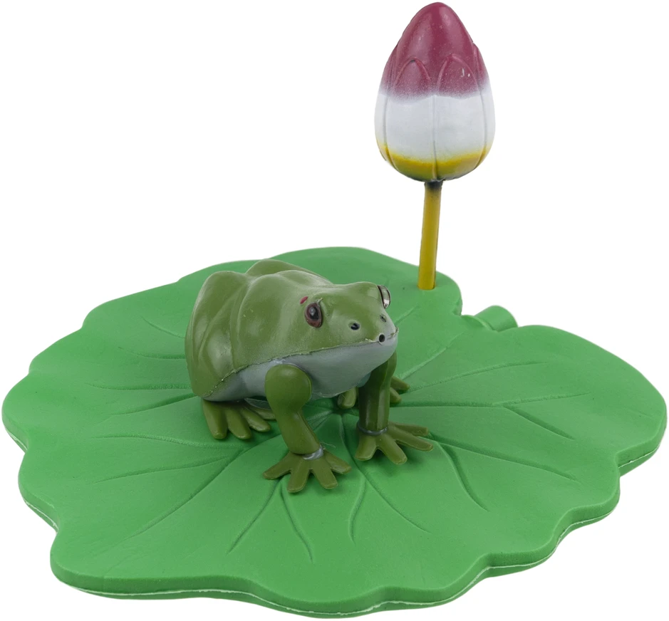 Dekoratyvinė figūrėlė varlė ant lapo