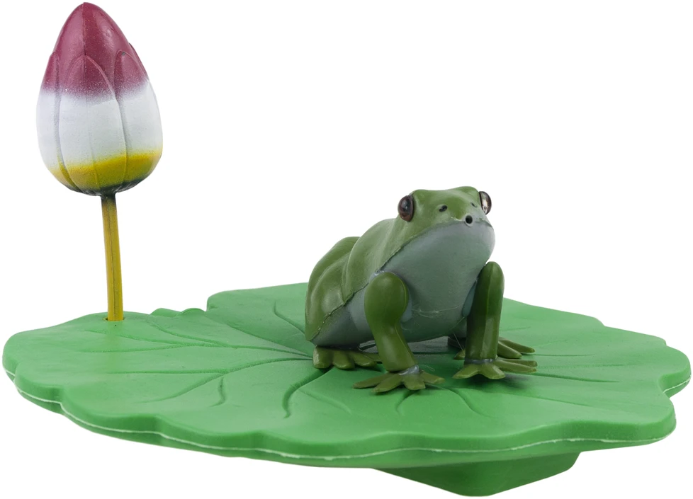 Dekoratyvinė figūrėlė varlė ant lapo
