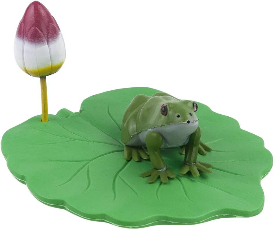 Dekoratyvinė figūrėlė varlė ant lapo
