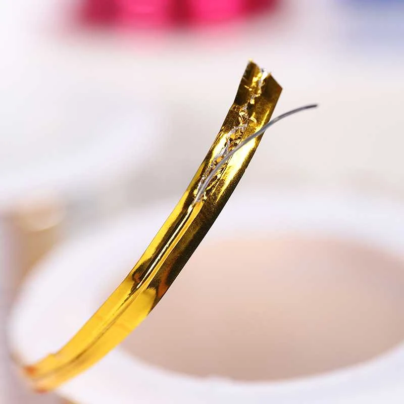 Dekoratyvinė floristinė vielutė, 15 m, auksinė