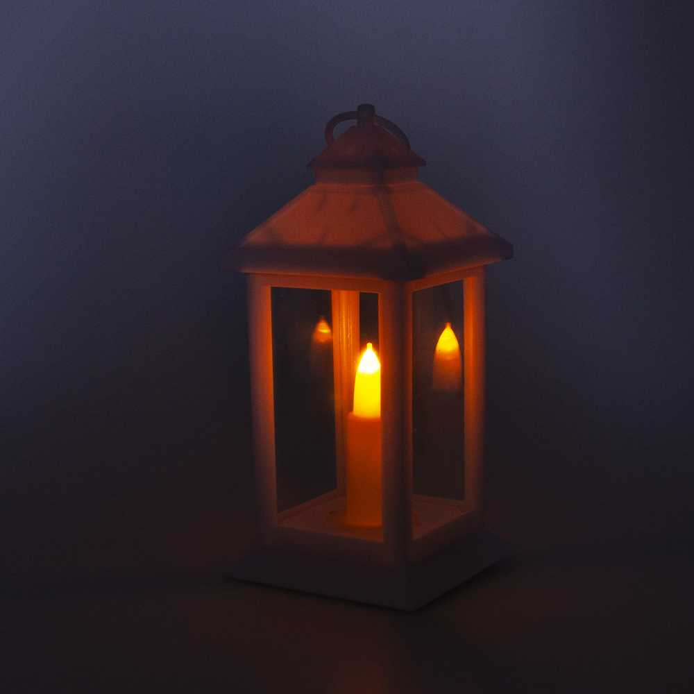 Dekoratyvinis LED žibintas, 17 cm, baltas