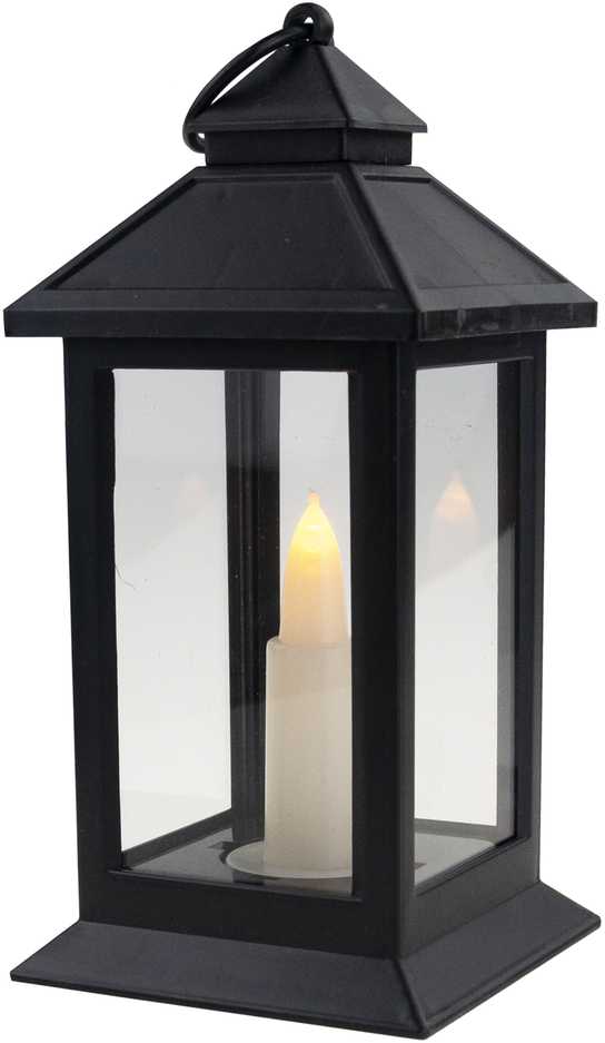 Dekoratyvinis LED žibintas, 17 cm, juodas