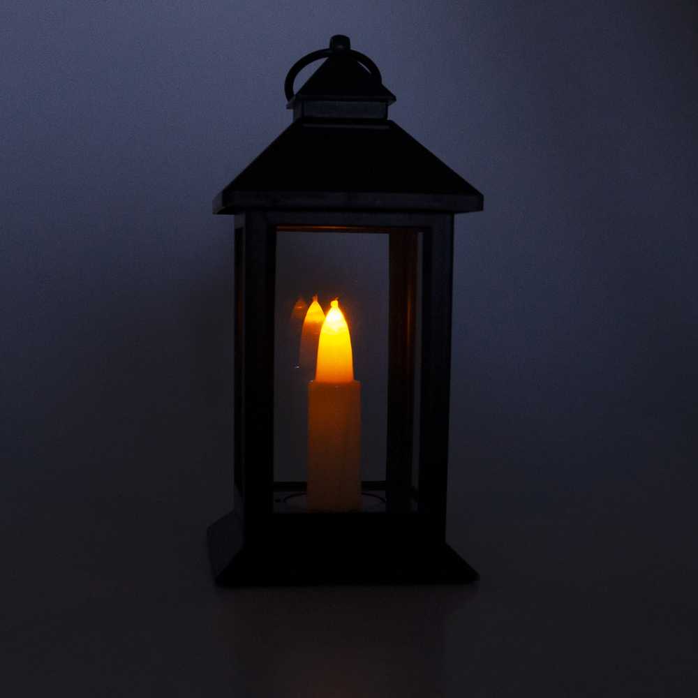 Dekoratyvinis LED žibintas, 17 cm, juodas