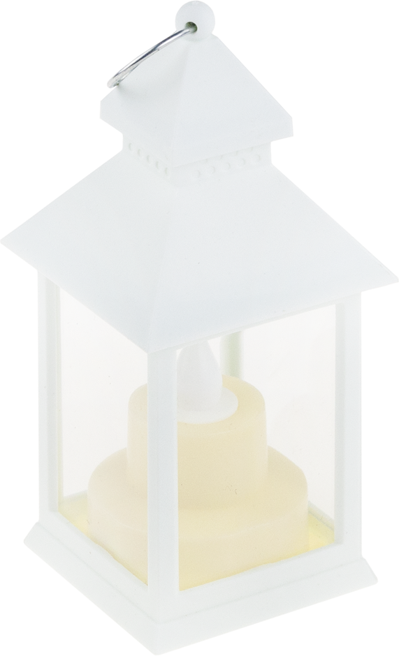 Dekoratyvinis LED žibintas, baltas