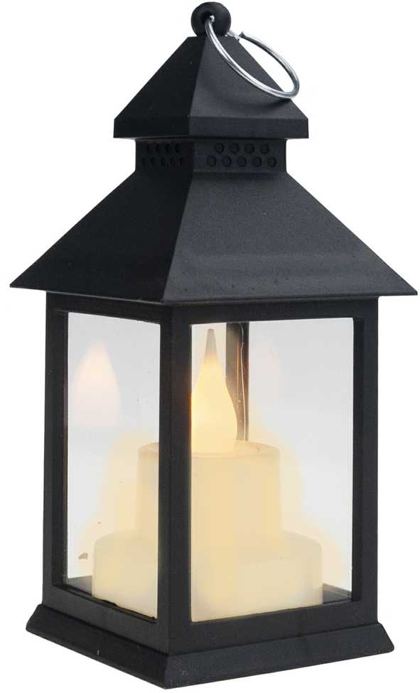 Dekoratyvinis LED žibintas, juodas