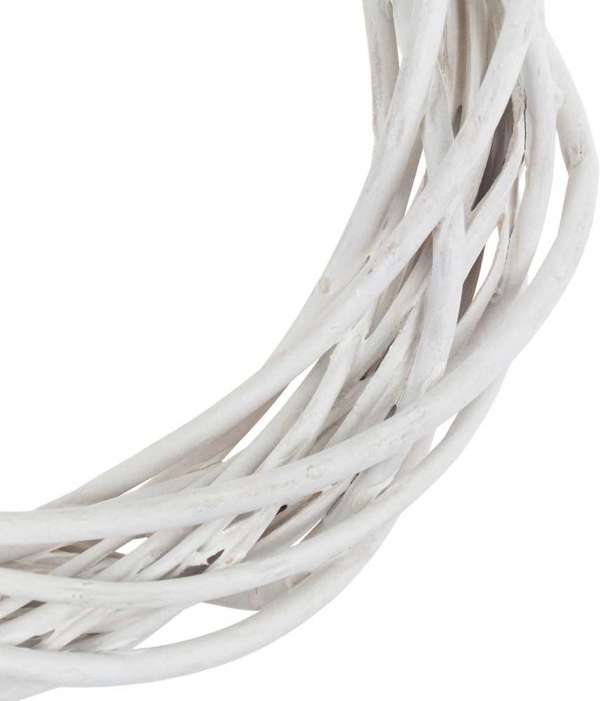 Dekoratyvinis vainikas, 20 cm, baltas