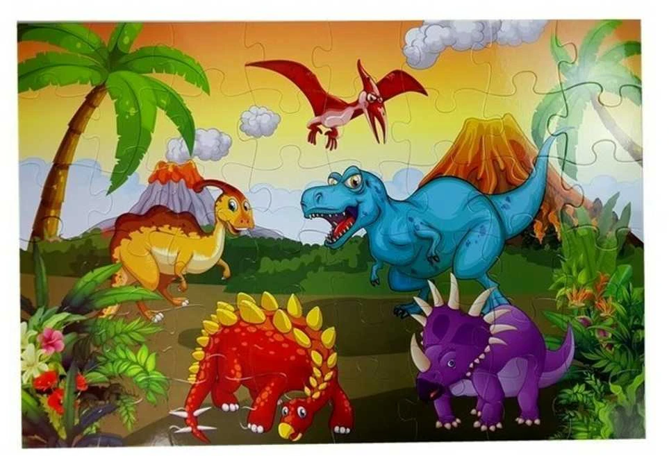Dėlionė "Dinozaurų pasaulis", 48 d.