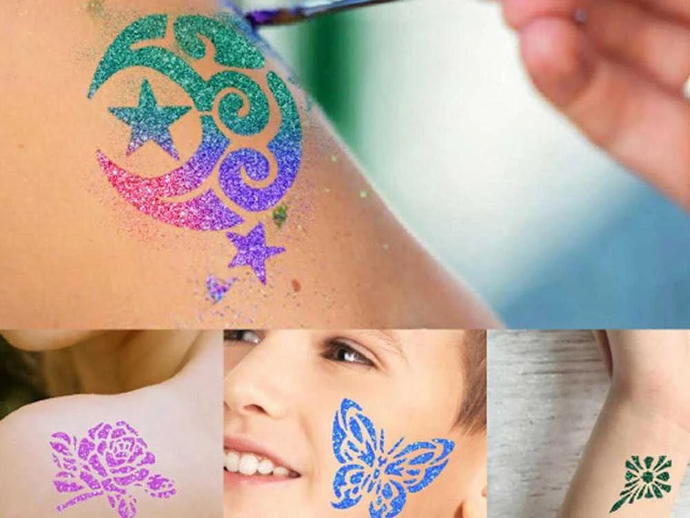 Didelis tatuiruočių kūrimo rinkinys, 24 spalvų + 120 modelių