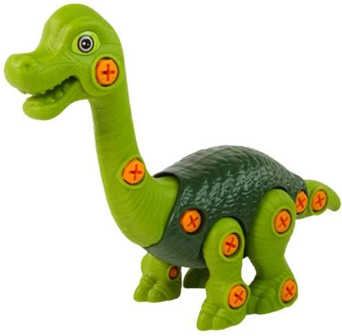Dinozauras Brachiosaurus su atsuktuvu, žalias
