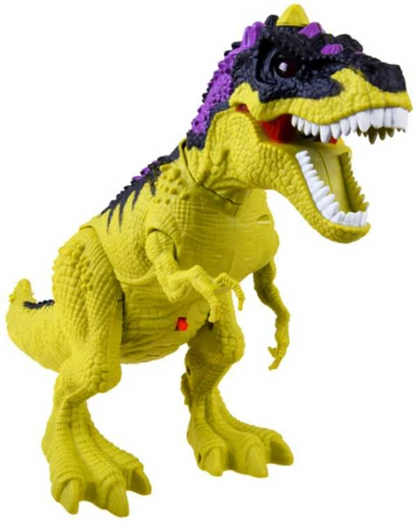 Dinozauras T-Rex su nuotolinio valdymo pultu, garsais ir šviesom, žalias