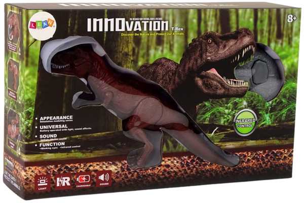 Dinozauras Tyrannosaurus Rex su nuotolinio valdymo pultu ir efektais