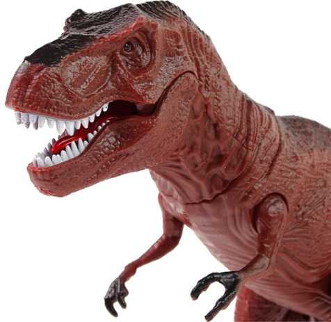 Dinozauras Tyrannosaurus Rex su nuotolinio valdymo pultu ir efektais