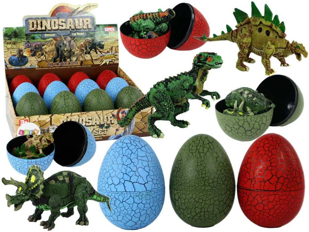 Dinozauro kiaušinio figūrėlė, 9 cm (1 vnt.)