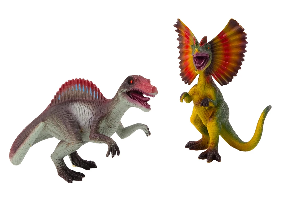 Dinozaurų Spinosauro ir Dilophosauro figūrėlių rinkinys, 2 vnt