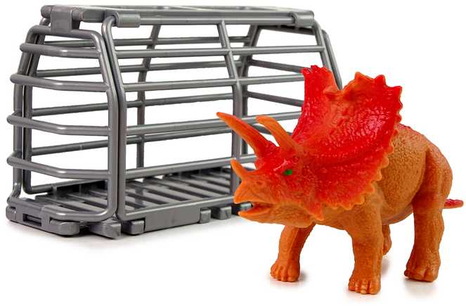 Dinozaurų transportavimo automobilis su dinozauru ir atsuktuvu, žalias