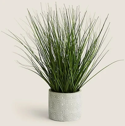 Dirbtinė dekoratyvinė žolė vazonėlyje, 55 cm