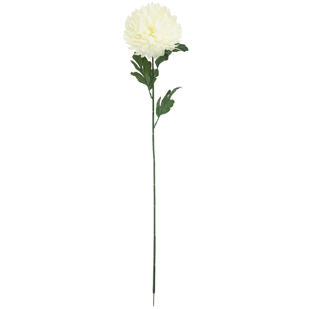 Dirbtinė gėlė Chrizantema XXL, gelsva, 1 vnt.