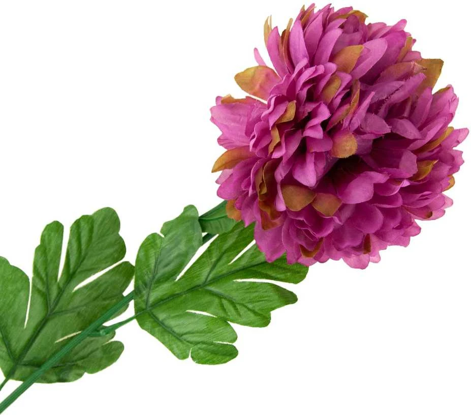 Dirbtinė gėlė Chrizantema XXL, violetinė, 1 vnt.