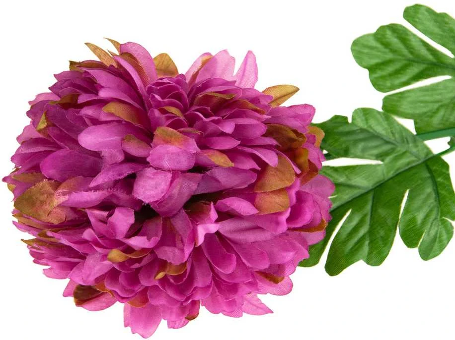 Dirbtinė gėlė Chrizantema XXL, violetinė, 1 vnt.