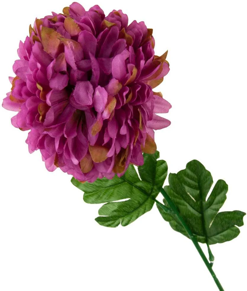 Dirbtinė gėlė Chrizantema XXL, violetinė, 1 vnt.