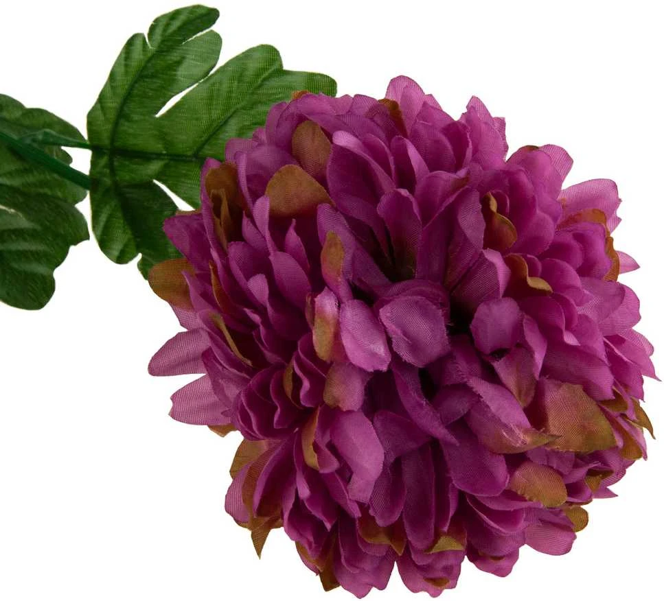 Dirbtinė gėlė Chrizantema XXL, violetinė, 1 vnt.