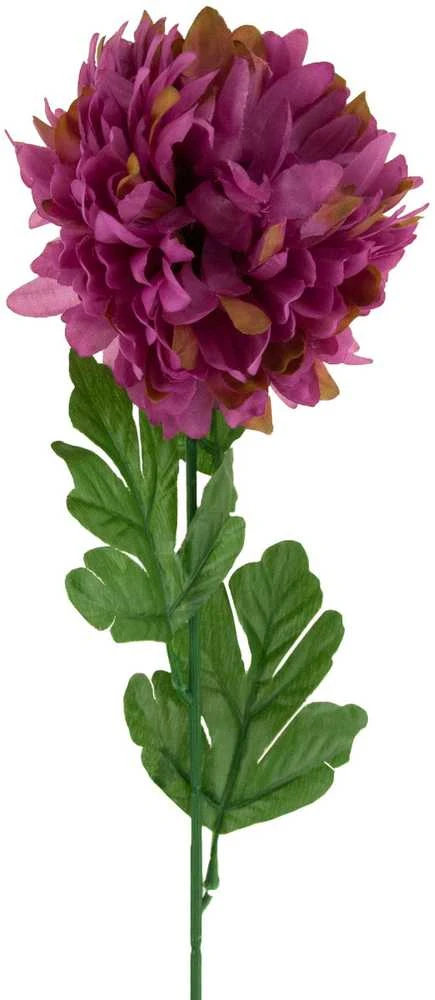 Dirbtinė gėlė Chrizantema XXL, violetinė, 1 vnt.