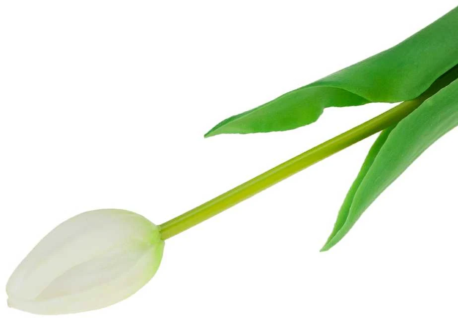 Dirbtinė gėlė tulpė, 1 vnt., balta